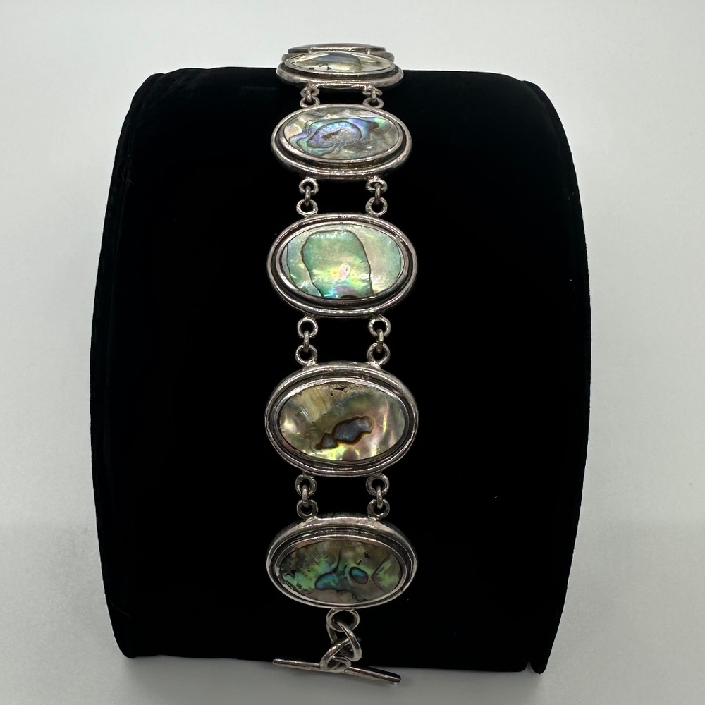 Abalone Silver Bracelet